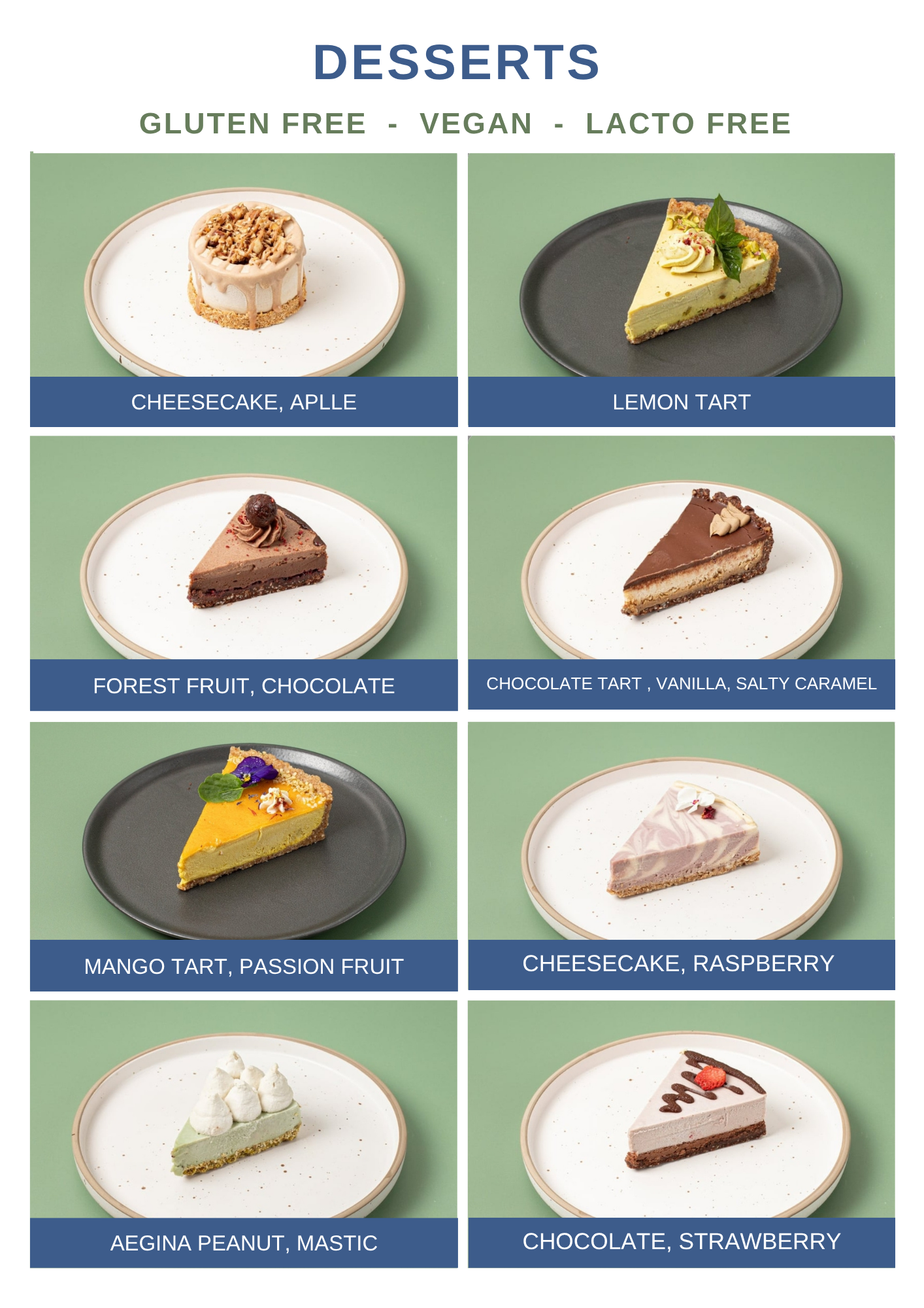 Page 27. www.PrivateChefServicesChania.gr-DESSERTS (GLUTEN FREE - VEGAN - LACTO FREE)