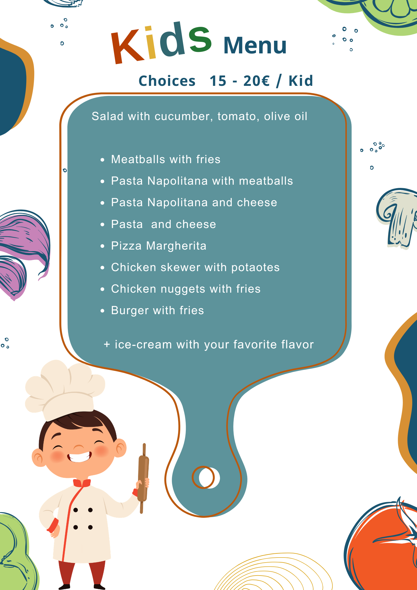 Page 7. www.PrivateChefServicesChania.gr-Kids Menu